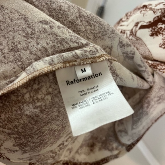 Brown and Cream Patterned Dress - Picture 4 of 5